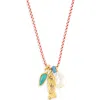 Lizzie Fortunato Minnow Charm Necklace