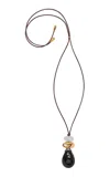 Lizzie Fortunato Museo Cord Pendant Necklace In Multi