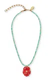 Lizzie Fortunato New Bloom Pendant Necklace In Multi