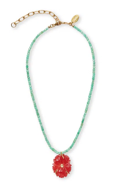 Lizzie Fortunato New Bloom Pendant Necklace In Multi