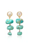 Lizzie Fortunato Old World Earrings In Blue