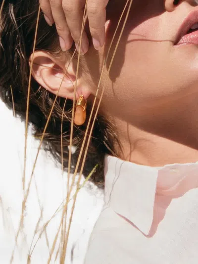 Lizzie Fortunato Organic Hoop Earrings In Gray
