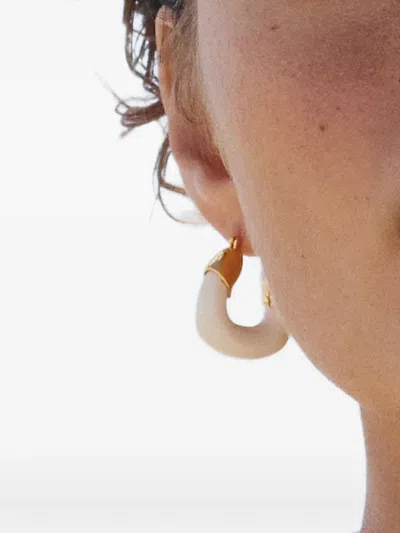 Lizzie Fortunato Organic Hoop Earrings In Gold