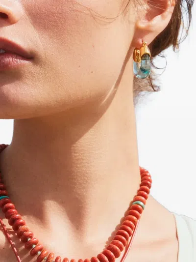 Lizzie Fortunato Organic Hoop Earrings In Gold