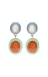 Lizzie Fortunato Papaya Earrings In Blue