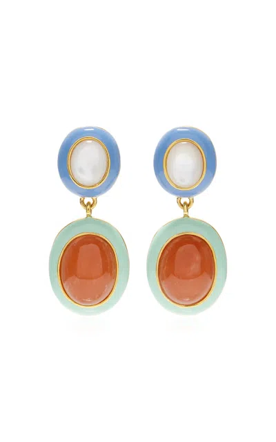 Lizzie Fortunato Papaya Earrings In Blue