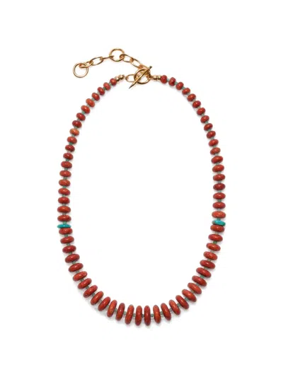 Lizzie Fortunato Paros Beaded Necklace In Brown