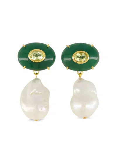 Lizzie Fortunato Pearl-detailing Earrings In Multi