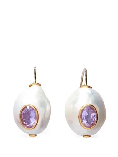 Lizzie Fortunato Pearl-embellishment Earrings In Multi