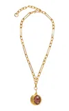 Lizzie Fortunato Pomegranate Pendant Necklace In Gold