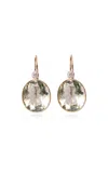 Lizzie Fortunato Pool Earrings In Green Amethyst & Diamond
