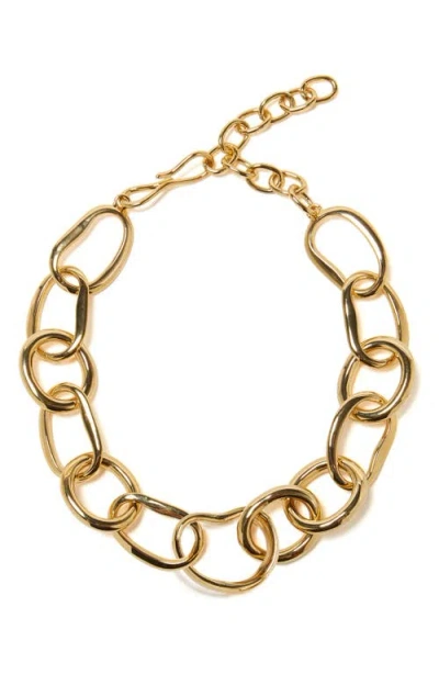 Lizzie Fortunato Porto Chain Necklace In Gold