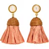 Lizzie Fortunato Raffia Drop Earrings In Multi
