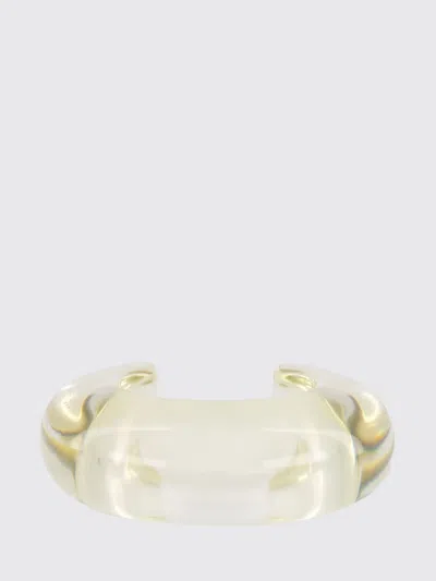 Lizzie Fortunato Resin Bangle Bracelet With Rigid And Rounded Design In Gold