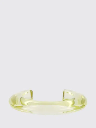 Lizzie Fortunato Resin Bangle Bracelet With Rounded Design In Gold
