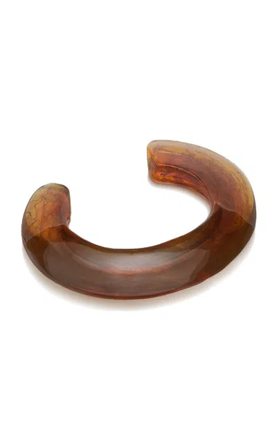 Lizzie Fortunato Ridge Resin Cuff In Brown
