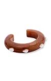 Lizzie Fortunato Ridge Resin Cuff In Brown