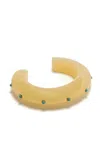 Lizzie Fortunato Ridge Resin Cuff In Yellow