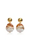 Lizzie Fortunato Rodan Pearl Earrings In Tigre (clip-on) In Multi