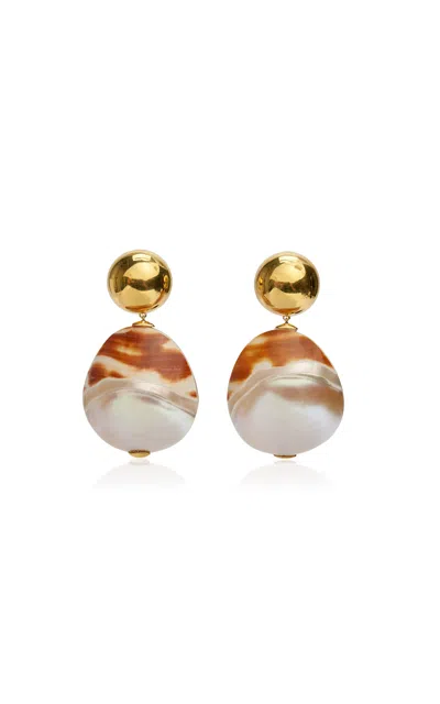 Lizzie Fortunato Rodan Pearl Earrings In Tigre (clip-on) In Multi