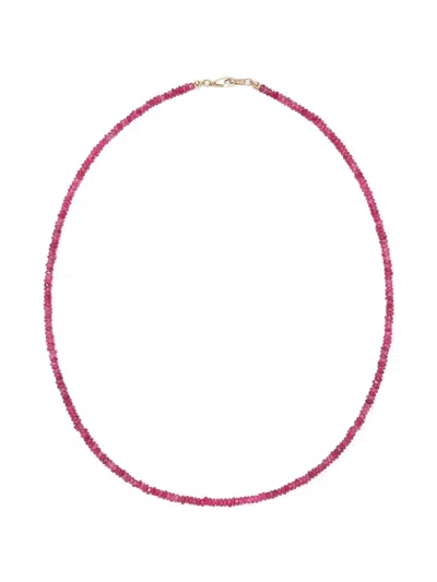 Lizzie Fortunato Ruby Beaded Necklace In Pink