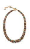 Lizzie Fortunato Sand And Sky Necklace In Brown