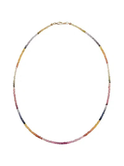 Lizzie Fortunato Sapphire Beaded Necklace In Multi