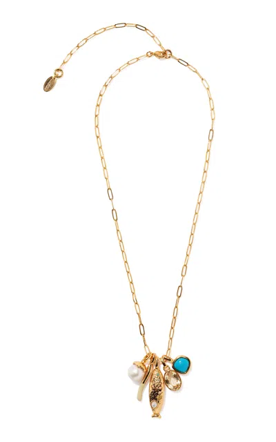 Lizzie Fortunato Sardina Charm Necklace In Gold