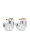 Lizzie Fortunato Sculpted Hoop Earrings In Metallic