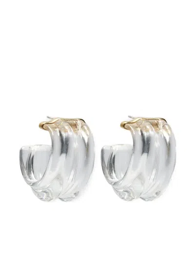 Lizzie Fortunato Sculpted Hoop Earrings In Metallic