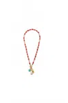 Lizzie Fortunato Sea Charm Necklace In Red In Red