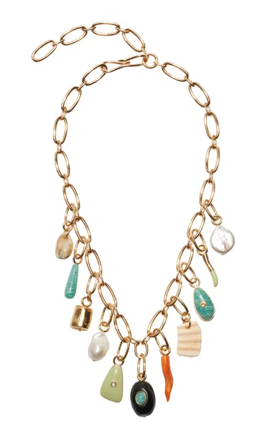Lizzie Fortunato Seraphina Charm Necklace In Gold