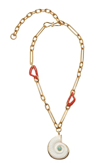 Lizzie Fortunato Sirena Shell Necklace In Multi