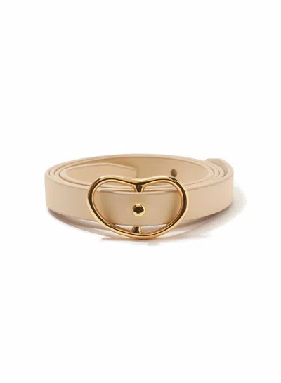Lizzie Fortunato Skinny Georgia Belt In Butter In Beige