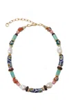 Lizzie Fortunato Souvenir Necklace In Azul In Multi