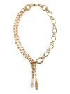 Lizzie Fortunato Gold-plated Spiral Shell Chain Necklace In Gold