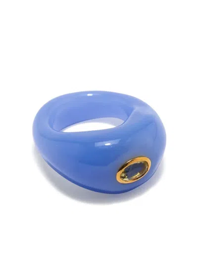 Lizzie Fortunato Stone Ring In Blue
