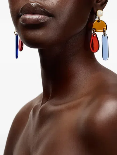 Lizzie Fortunato Sun And Sea Mother-of-pearl Earrings In Multi