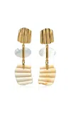 Lizzie Fortunato Suna Earrings In Gold