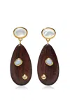 Lizzie Fortunato Tamarind Drop Earrings In Brown