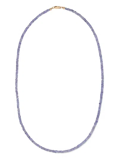 Lizzie Fortunato Tanzanite Beaded Necklace In Purple