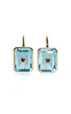 Lizzie Fortunato Tile Earrings In Poolside In Blue