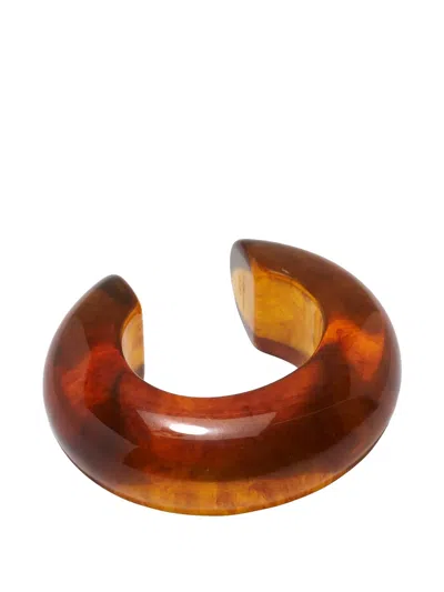 Lizzie Fortunato Tortoise Cuff Bracelet In Brown