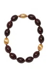Lizzie Fortunato Triana Collar Necklace In Brown