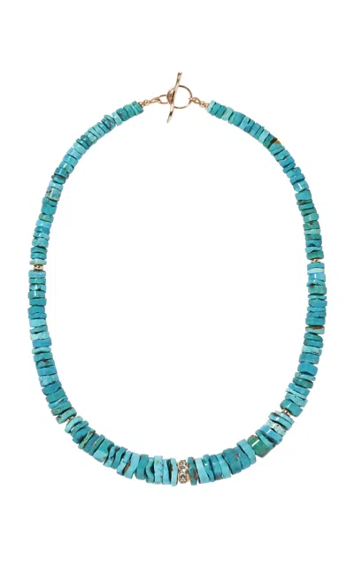 Lizzie Fortunato Turquoise; Sky Blue Topaz & 14k Gold Necklace