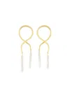 Lizzie Fortunato Twisted-design Earrings In Gold