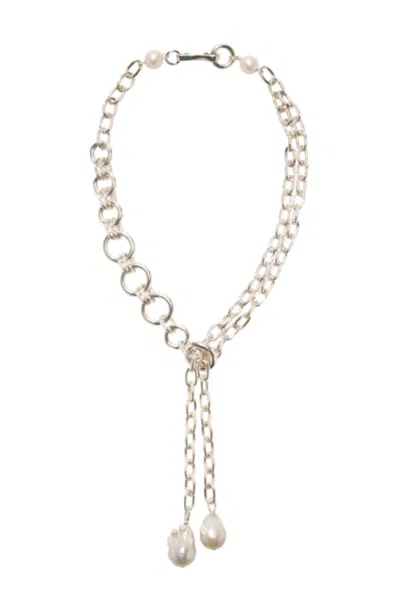 Lizzie Fortunato Women's Edith Lariat Necklace In Silver