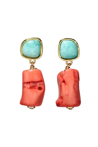 Lizzie Fortunato Women's Grove Earrings In Multicolor In Gold