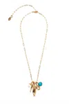 Lizzie Fortunato Sardina Charm Necklace In Gold