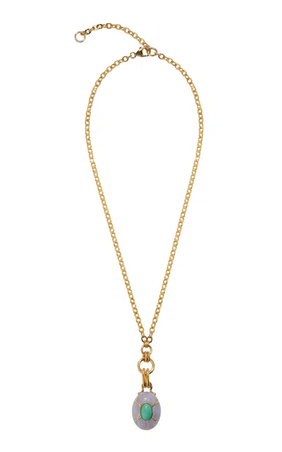 Lizzie Fortunato Yucca Pendant Necklace In Gold